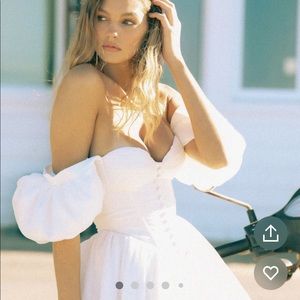 Here Comes The Sun Mini Dress - White